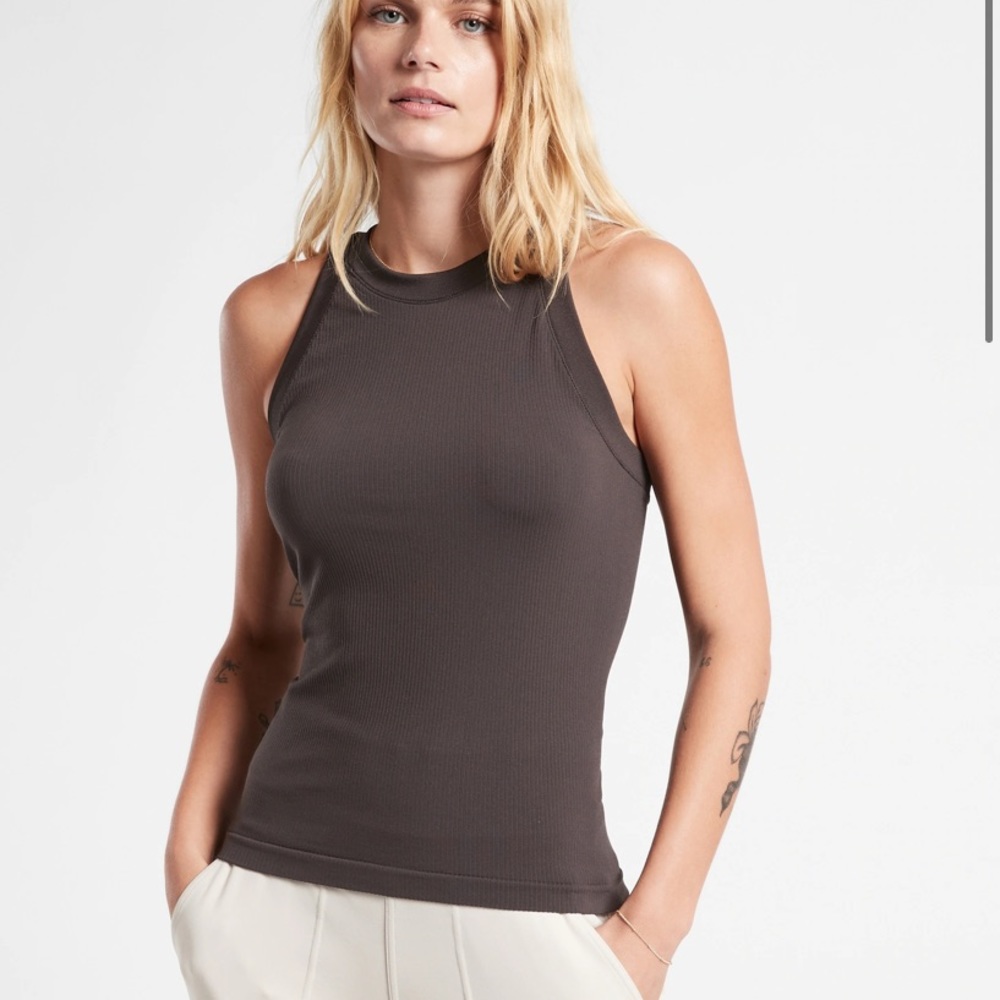 Athleta Dark brown Renew Racerback Tank